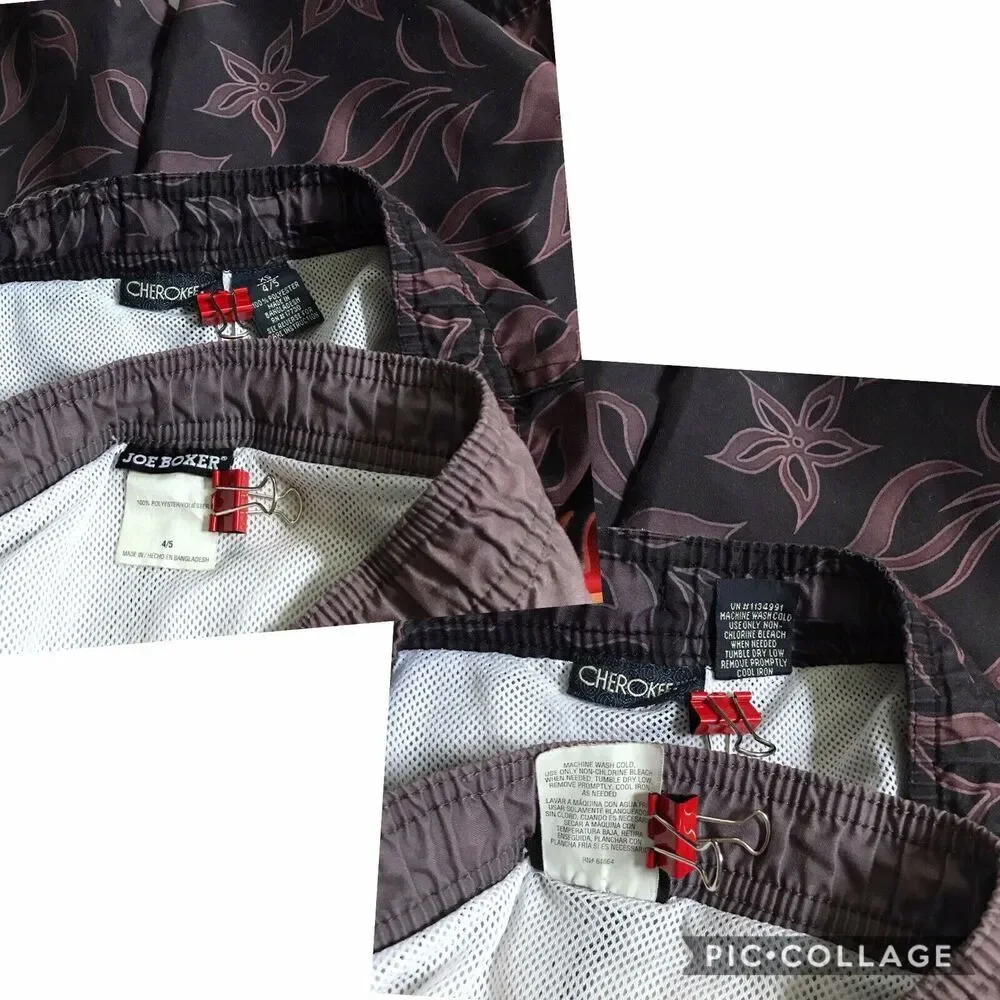 Joe Boxer and Cherokee Swim Trunk Shorts Boys 4/5